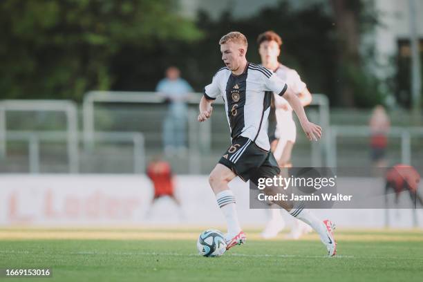 Max Knoll of Germany during an International Friendly between Germany and Austria at ebmpapst-Stadion on September 08, 2023 in Landshut, Germany.
