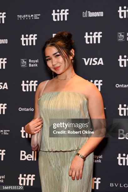 Helen Li attends the Finestkind Premiere during the 2023 Toronto International Film Festival at Roy Thomson Hall on September 08, 2023 in Toronto,...