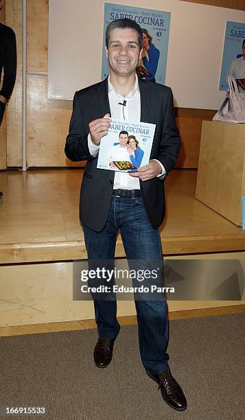 Sergio Fernandez attends 'Saber Cocinar. Recetas Ligjt' press conference at El Circulo de Lectores on April 18, 2013 in Madrid, Spain.