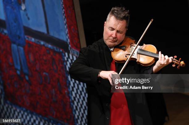 Nigel Kennedy performs at Konzerthaus Am Gendarmenmarkt on April 18, 2013 in Berlin, Germany.