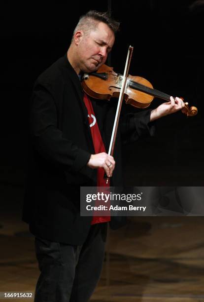 Nigel Kennedy performs at Konzerthaus Am Gendarmenmarkt on April 18, 2013 in Berlin, Germany.