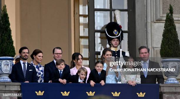 Prince Carl Philip of Sweden, Crown Princess Victoria of Sweden, Prince Daniel of Sweden, Princess Sofia of Sweden, Princess Madeleine of Sweden and...