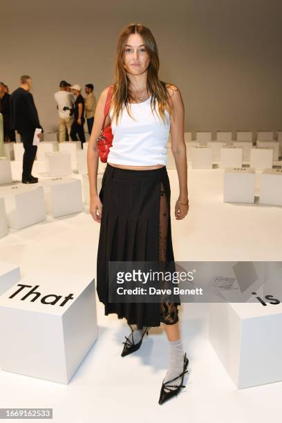 Camille Charriere attends the 16Arlington show during London Fashion Week September 2023 on September 16, 2023 in London, England.