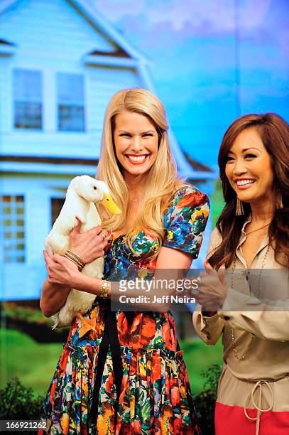 Shows Kelly and Carrie Ann how to deal with unusual pets and talks about her show, “Spoiled Rotten Pets!” on National Geographic "LIVE with Kelly and...