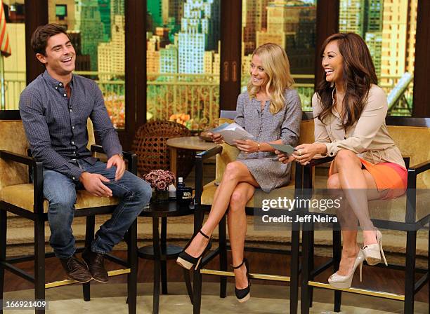 Kelly’s guest co-host today is “Dancing with the Stars” judge CARRIE ANN INABA and ZAC EFRON stops by on "LIVE with Kelly and Michael," distributed...