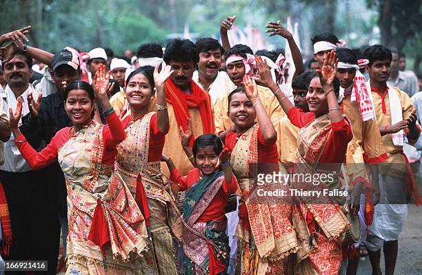 The Bihu Festival, one of the most celebrated in Assam, where all classes of people - including tea workers - mix and mingle for a few days..