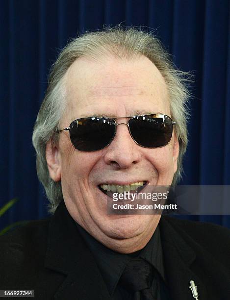 Jim Ladd arrives at the 28th Annual Rock and Roll Hall of Fame Induction Ceremony at Nokia Theatre L.A. Live on April 18, 2013 in Los Angeles,...