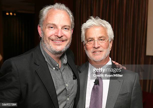 Director Francis Lawrence and Lionsgate Motion Picture Group Head Rob Friedman attend the Lionsgate CinemaCon Press Conference Invitational : An...