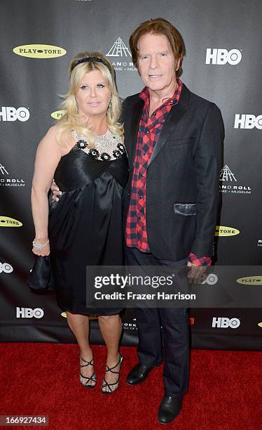 Musician John Fogerty and wife Julie Lebiedzinski attend the 28th Annual Rock and Roll Hall of Fame Induction Ceremony at Nokia Theatre L.A. Live on...