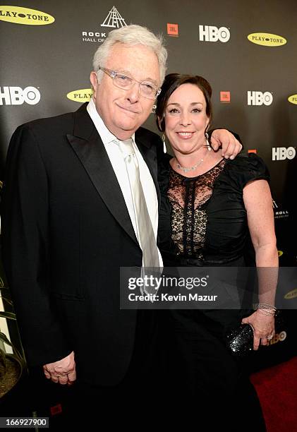 Inductee Randy Newman and Gretchen Preece attend the 28th Annual Rock and Roll Hall of Fame Induction Ceremony at Nokia Theatre L.A. Live on April...