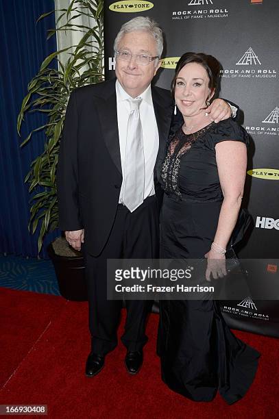 Inductee Randy Newman and wife Gretchen Preece attend the 28th Annual Rock and Roll Hall of Fame Induction Ceremony at Nokia Theatre L.A. Live on...
