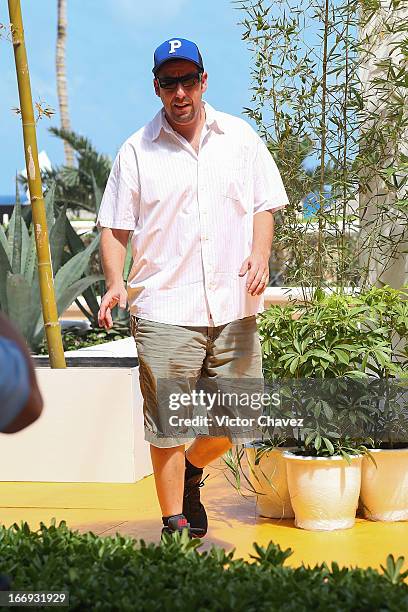 Actor Adam Sandler attends the "Grown Ups 2" photocall during The 5th Annual Summer Of Sony on April 18, 2013 in Cancun, Mexico.