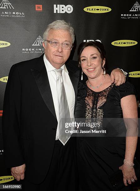 Inductee Randy Newmanm and wife Gretchen Preece arrive at the 28th Annual Rock and Roll Hall of Fame Induction Ceremony at Nokia Theatre L.A. Live on...