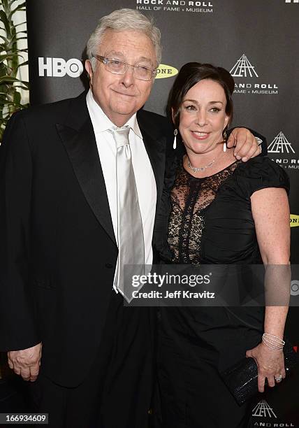 Inductee Randy Newman and wife Gretchen Preece arrive at the 28th Annual Rock and Roll Hall of Fame Induction Ceremony at Nokia Theatre L.A. Live on...