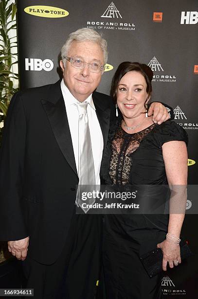 Inductee Randy Newman and wife Gretchen Preece arrive at the 28th Annual Rock and Roll Hall of Fame Induction Ceremony at Nokia Theatre L.A. Live on...