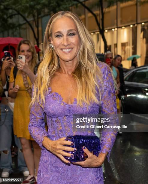 Actress Sarah Jessica Parker is seen arriving to The Daily Front Row's 10th Annual Fashion Media Awards at The Rainbow Room during New York Fashion...