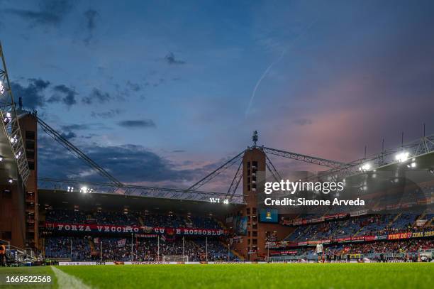 General view of the stadium prior to kick-off in the Serie A TIM match between Genoa CFC and SSC Napoli at Stadio Luigi Ferraris on September 16,...