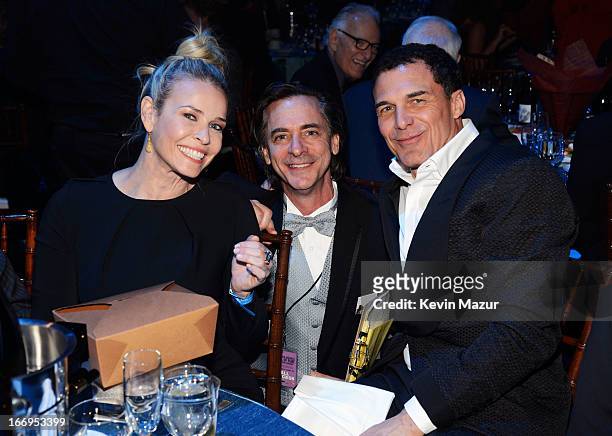 Personality Chelsea Handler and guests attend the 28th Annual Rock and Roll Hall of Fame Induction Ceremony at Nokia Theatre L.A. Live on April 18,...