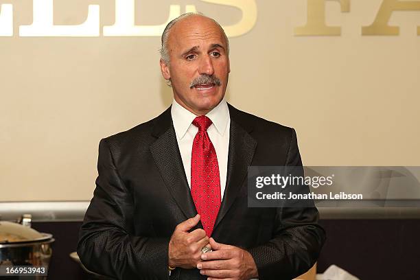 Daryl Evans attends the LA Kings Chalk Talk & Game Experience at Staples Center on April 18, 2013 in Los Angeles, California.