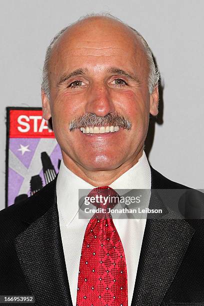 Daryl Evans attends the LA Kings Chalk Talk & Game Experience at Staples Center on April 18, 2013 in Los Angeles, California.