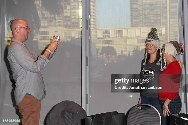 General view of atmosphere during the LA Kings Chalk Talk & Game Experience at Staples Center on April 18, 2013 in Los Angeles, California.