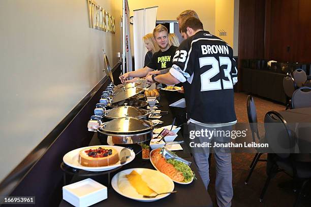 General view of atmosphere during the LA Kings Chalk Talk & Game Experience at Staples Center on April 18, 2013 in Los Angeles, California.