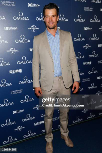 Actor Josh Duhamel attends the premiere of "Planet Ocean" at Pacific Design Center on April 18, 2013 in West Hollywood, California.
