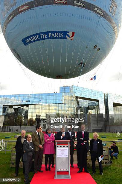 Jean-Felix Bernard , Anne Hidalgo ,Claude Tendil , Jerome Giacomoni , Jean Francois Lamour and guests attend the Launch of the new Paris Observatory...