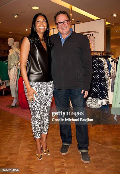 Cookie Johnson and Mitchell Quaranta attend Cookie Johnson and Neiman Marcus host Girls Night Out on April 18, 2013 in Beverly Hills, California.