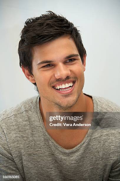 Taylor Lautner at the "Grown Ups 2" Press Junket on April 18, 2013 in Cancun, Mexico.