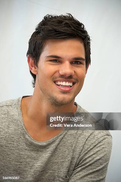 Taylor Lautner at the "Grown Ups 2" Press Junket on April 18, 2013 in Cancun, Mexico.