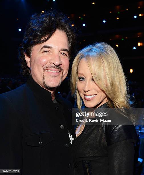 Guests attend the 28th Annual Rock and Roll Hall of Fame Induction Ceremony at Nokia Theatre L.A. Live on April 18, 2013 in Los Angeles, California.