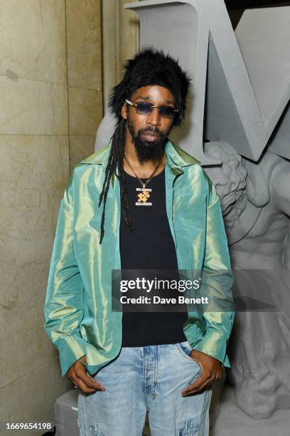 Jammer BBK attends the MAINS Runway Show during London Fashion Week at The Banking Hall on September 16, 2023 in London, England.