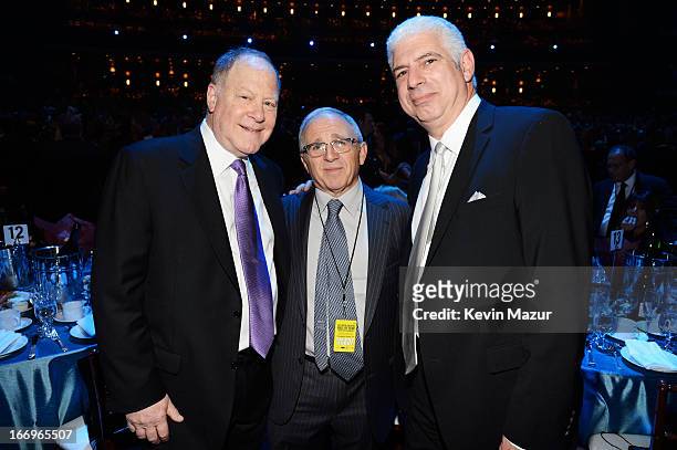 Manager Irving Azoff and guests attend the 28th Annual Rock and Roll Hall of Fame Induction Ceremony at Nokia Theatre L.A. Live on April 18, 2013 in...