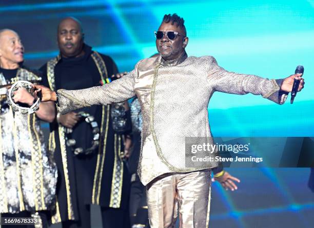 Philip Bailey of Earth Wind and Fire performs at Chase Center on September 08, 2023 in San Francisco, California.