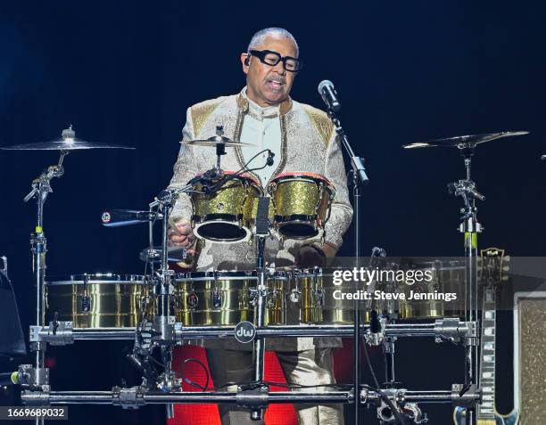 Ralph Johnson of Earth Wind and Fire performs at Chase Center on September 08, 2023 in San Francisco, California.