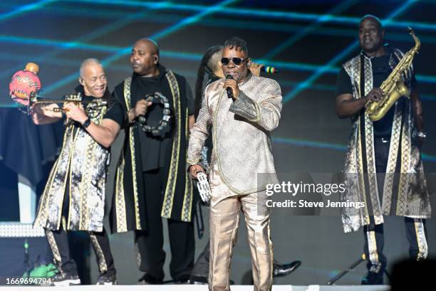 Philip Bailey of Earth Wind and Fire performs at Chase Center on September 08, 2023 in San Francisco, California.