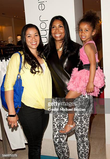 Lisa Meyers Johnson, Cookie Johnson and Gigi attend Cookie Johnson And Neiman Marcus Host Girls Night Out on April 18, 2013 in Beverly Hills,...