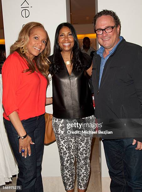 Tanya Winfield, Cookie Johnson and Mitchell Quaranta attend Cookie Johnson And Neiman Marcus Host Girls Night Out on April 18, 2013 in Beverly Hills,...