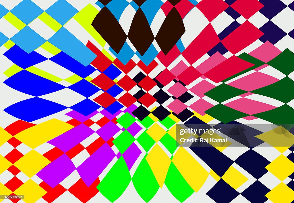 Multicoloured Squares Abstract Design High-Res Vector Graphic - Getty ...