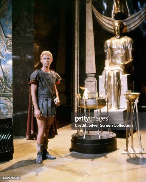 English actor Roddy McDowall as Octavian/Ceasar Augustus in 'Cleopatra', directed by Joseph L. Mankiewicz, 1963.