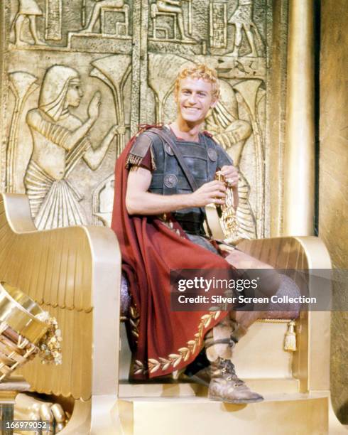 English actor Roddy McDowall as Octavian/Ceasar Augustus in 'Cleopatra', directed by Joseph L. Mankiewicz, 1963.
