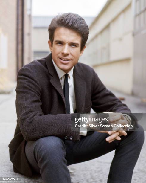 American actor Warren Beatty in a promotional portrait for 'Kaleidoscope', directed by Jack Smight, 1966.