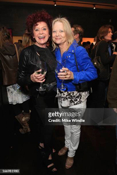 Patricia Quinn and Judy Geeson attend the fan screening of Anchor Bay Films' Rob Zombie's "The Lords Of Salem" after party on April 18, 2013 in...