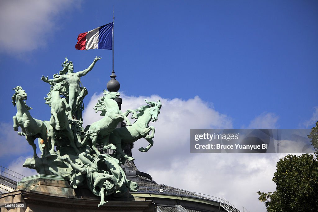 The quadriga on top of Grand Palais