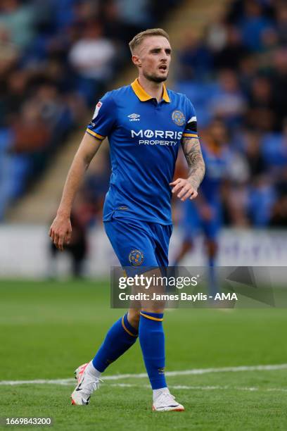 Carl Winchester of Shrewsbury Town during the Sky Bet League One match between Shrewsbury Town and Bristol Rovers at The Croud Meadow on September...