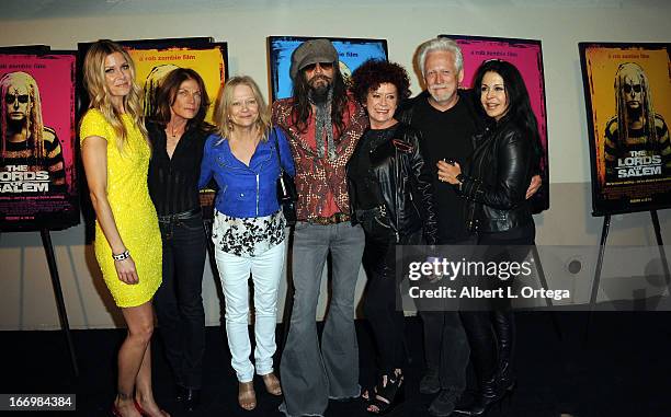 Actress Sheri Moon Zombie, actress Meg Foster, actress Judy Geeson, director Rob Zombie, actress Patricia Quinn, actor Bruce Davison and actress mara...