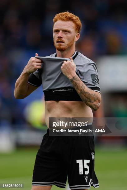 Ryan Woods of Bristol Rovers during the Sky Bet League One match between Shrewsbury Town and Bristol Rovers at The Croud Meadow on September 16, 2023...