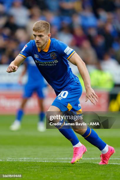 Kieran Phillips of Shrewsbury Town during the Sky Bet League One match between Shrewsbury Town and Bristol Rovers at The Croud Meadow on September...