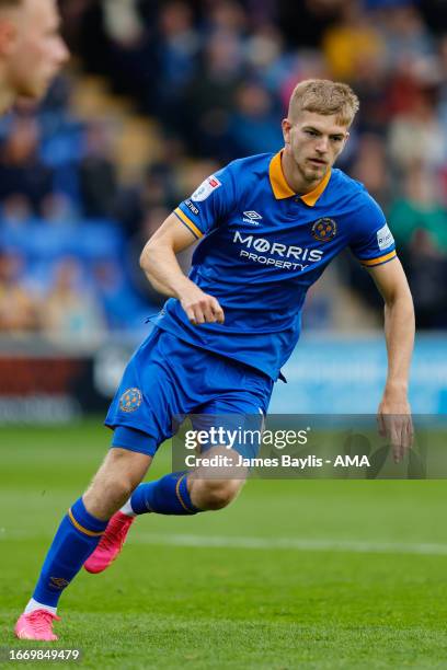 Kieran Phillips of Shrewsbury Town during the Sky Bet League One match between Shrewsbury Town and Bristol Rovers at The Croud Meadow on September...